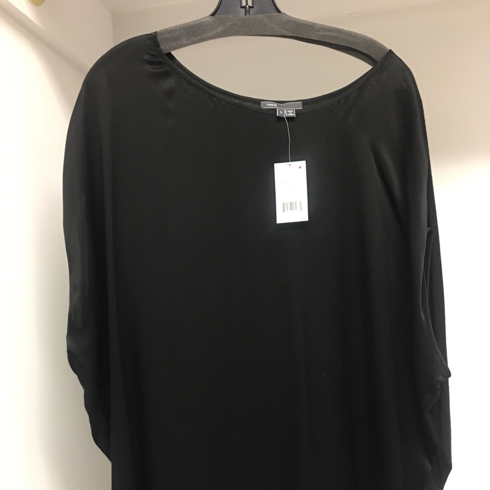 Vince silk contrast blouse